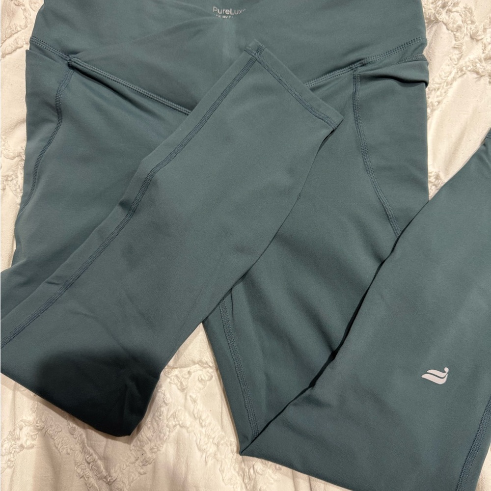 Fabletics Teal High-Waist Active Leggings